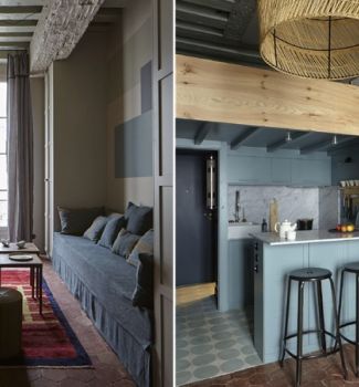 როგორ იქცა 25 კვადრატული მეტრი ფართობის ოფისი ელეგანტურ, თანამედროვე ბინად  